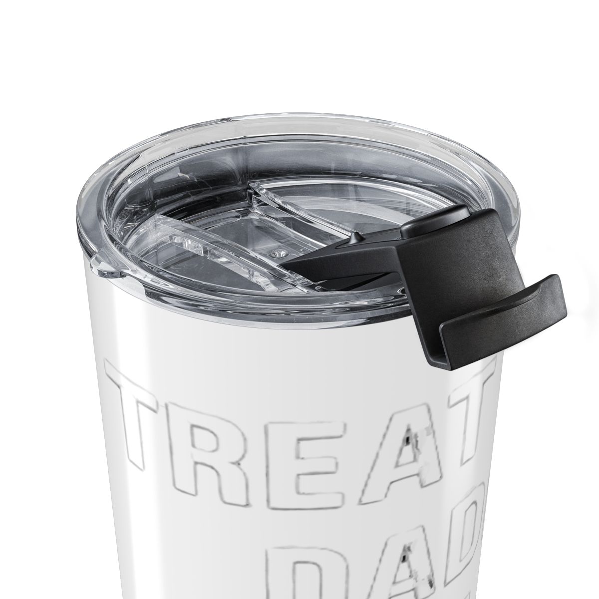 Treat your Daddy well or someone else will Stainless Steel Insulated Tumbler | Daddy Wellness - alternate angle 5, merchandise